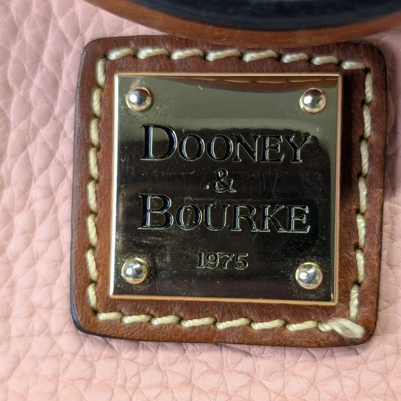 Dooney & Bourke Pink and Brown Satchel